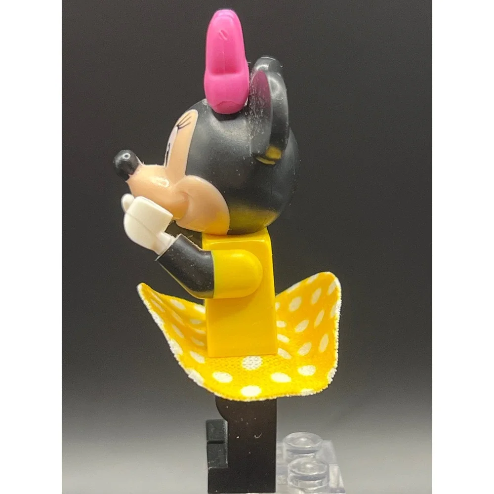 LEGO Disney Minnie Mouse Minifigure Yellow Polka Dot Dress Pink Bow Dis056
